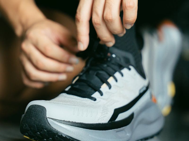 Close up of a man focusing before exercise